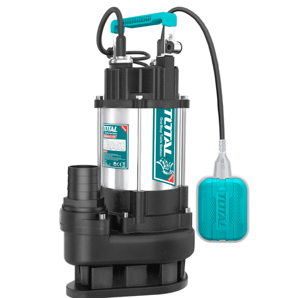 BOMBA DE AGUA SUMERGIBLE PARA AGUA RESIDUAL Y DRENAJE 2″ 1.5HP ALT. 15M 1100W  ACERO INOXIDABLE  – TWP7110016-5