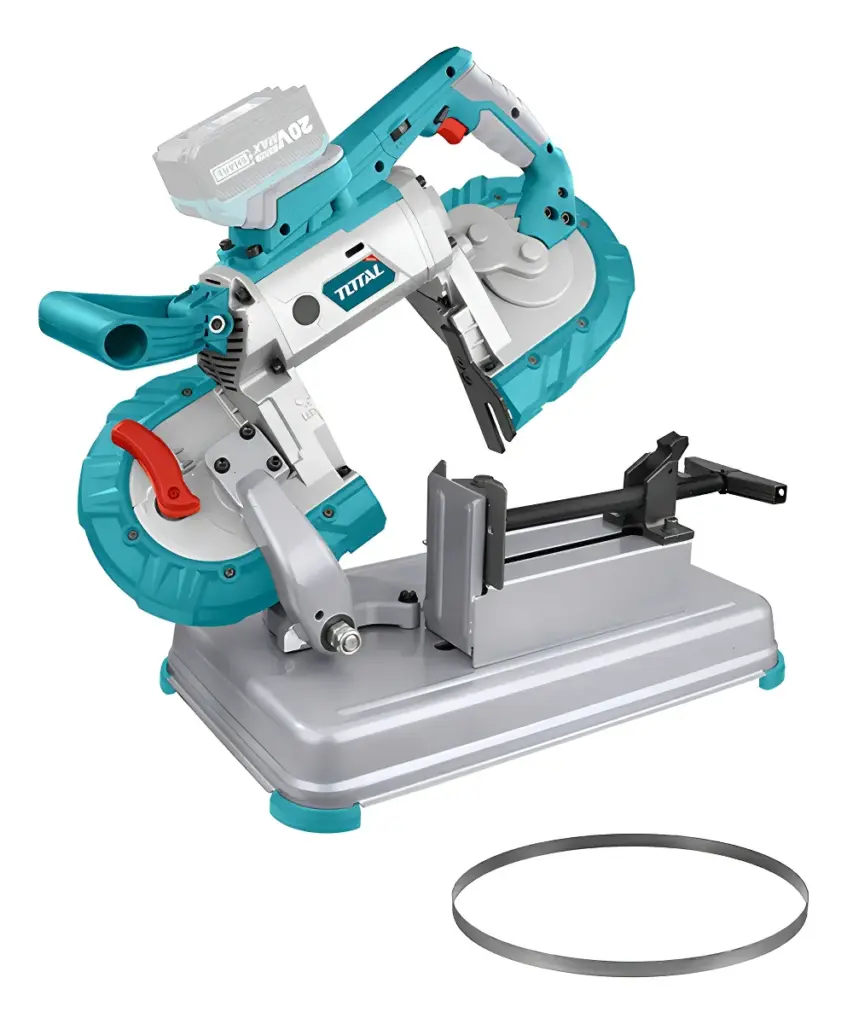 SIERRA CINTA 20V 127X127MM 0-120M/MIN CON LUZ  INDUSTRIAL TOTAL- TBSLI20127