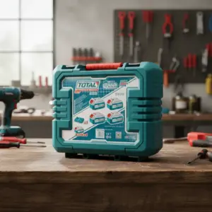 KIT DE BATERIAS + CARGADOR 4X4.0AH P20S + MALETIN INDUSTRIAL TOTAL- TFBCLI20244