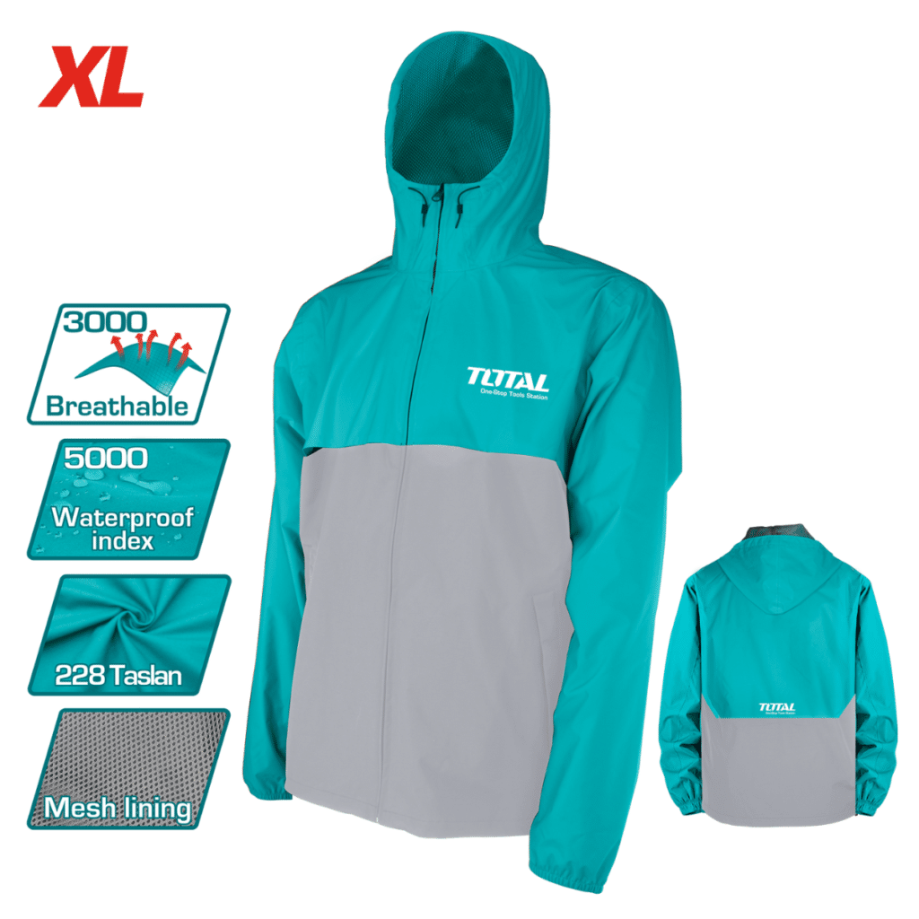 CASACA DE TRABAJO IMPERMEABLE 228 TASLAN CON MALLA TALLA XL – TJCTC2282.XL