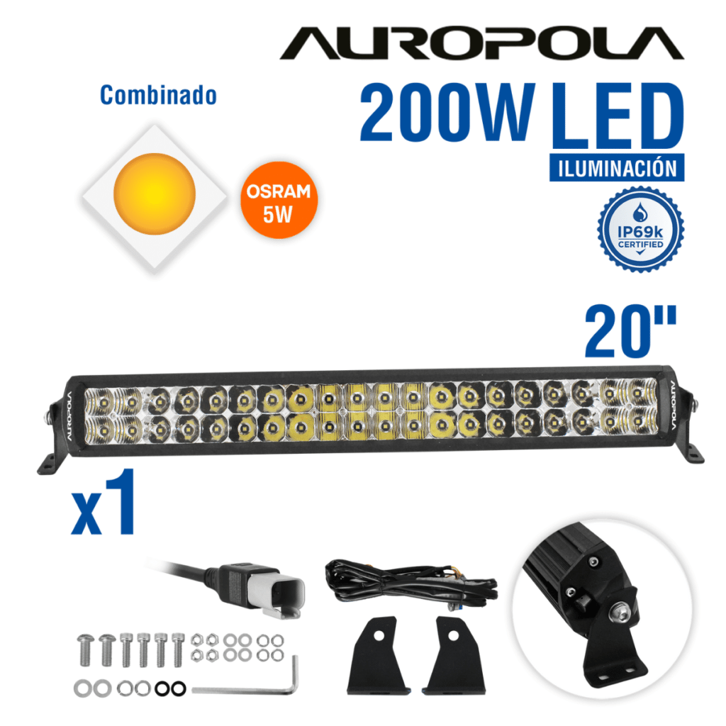BARRA LED COMBINADO 20PULG 200W OSRAM 5W – D6D1-20