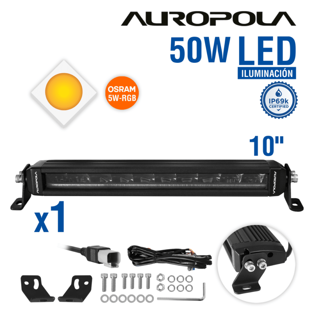 BARRA LED 10PULG 50W OSRAM 5W RGB – S5D1-10-R5Q