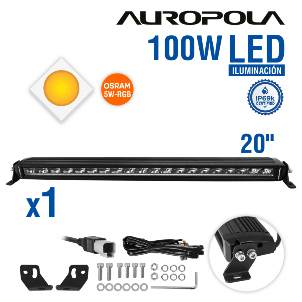 BARRA LED 20PULG 100W OSRAM 5W RGB – S5D1-20-R5Q