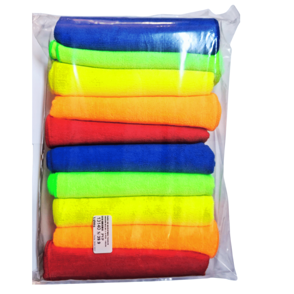 PAÑO MICROFIBRA 75X45CM 280GSM PACK X 10 UND.  COLORES Y45004