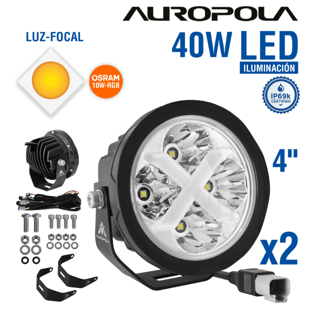 LUZ DE TRABAJO FLUJO 4PULG 40W OSRAM 10W RGB – R4T3-EQ