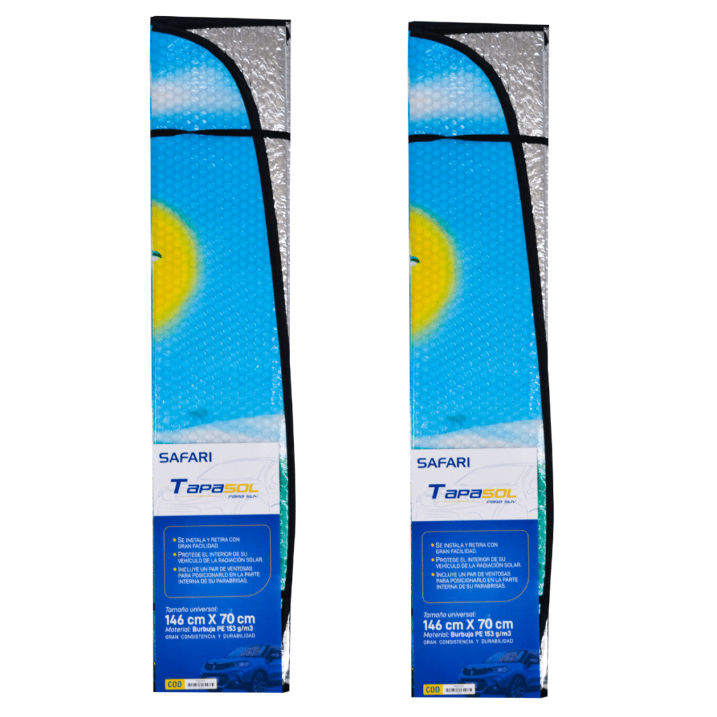 TAPASOL DOBLE BURBUJA 146X70 CM – PECES Y DELFINES – P16N9011U-A