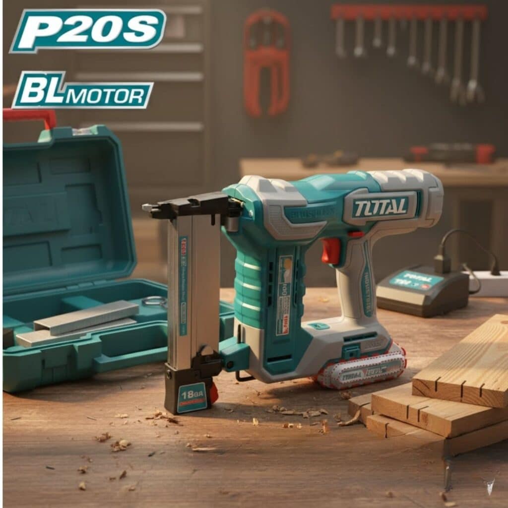 CLAVADORA 20V K10-K40 3G/S +100GRAPAS 1X2.0AH BRUSHLESS + MALETA TOTAL  – TCSNLI6008