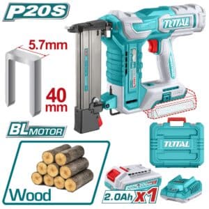 CLAVADORA 20V K10-K40 3G/S +100GRAPAS 1X2.0AH BRUSHLESS + MALETA TOTAL  - TCSNLI6008