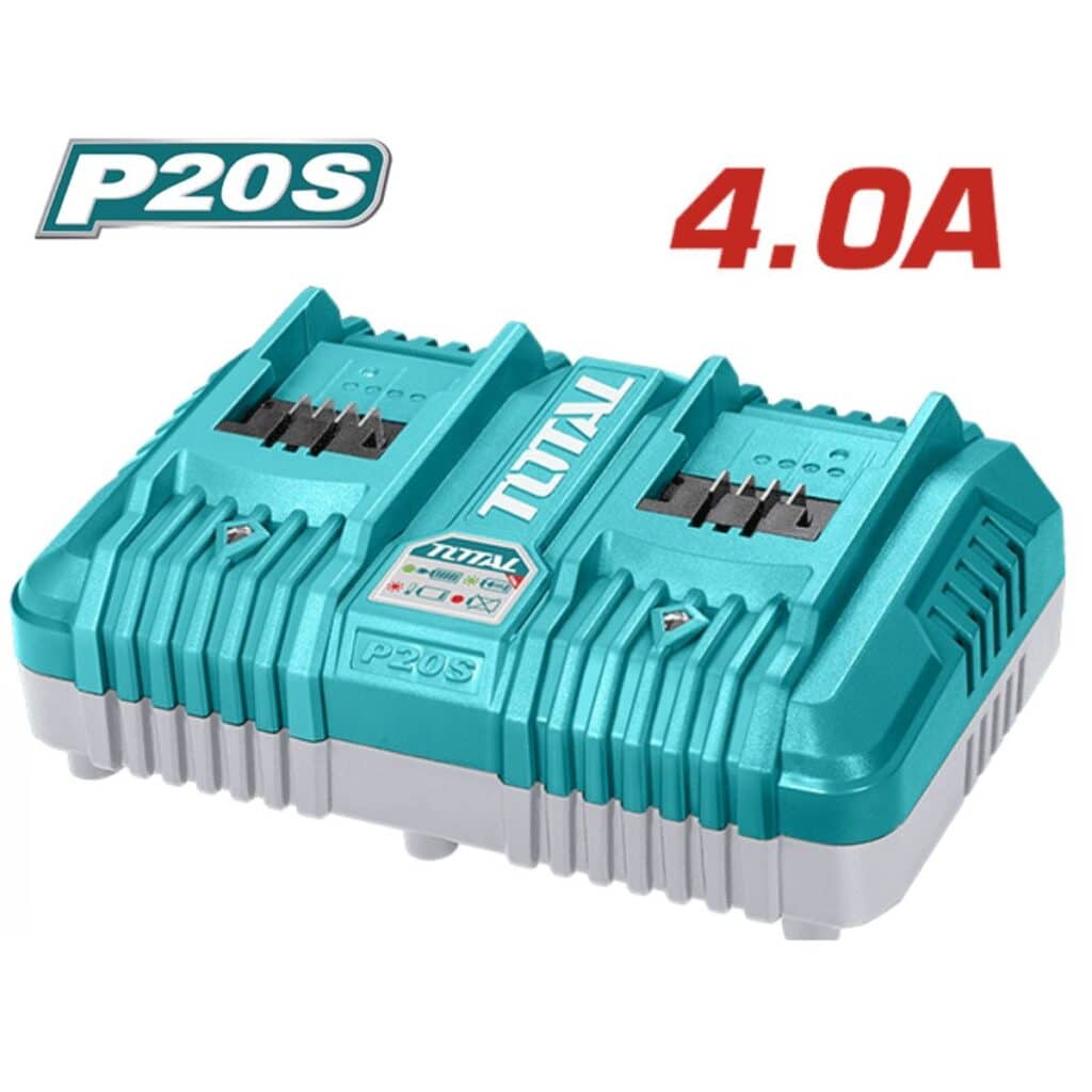 CARGADOR P20S 4.0A 21V SALIDA: 4A 2 PUERTOS SIN CAJA TOTAL- TCLI2034.VO