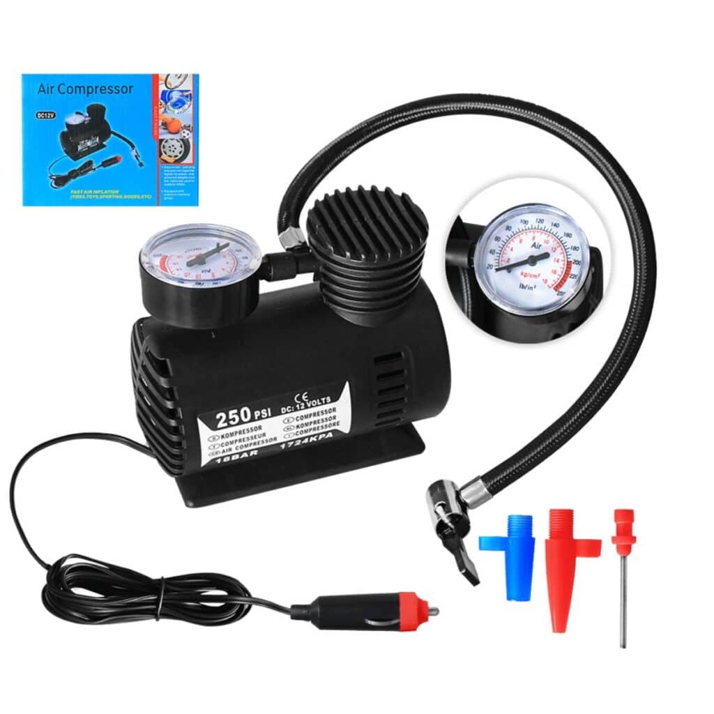 MINICOMPRESOR DE AUTO 150PSI 12 PLASTICO – JB-70