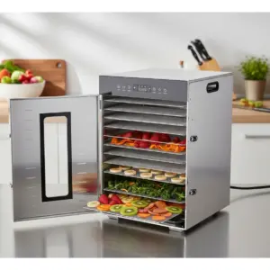 DESHIDRATADOR DE ALIMENTOS 14 NIVELES 15KL ACERO INOXIDABLE 1350W 220V 60Hz  - FOD-DHY-14