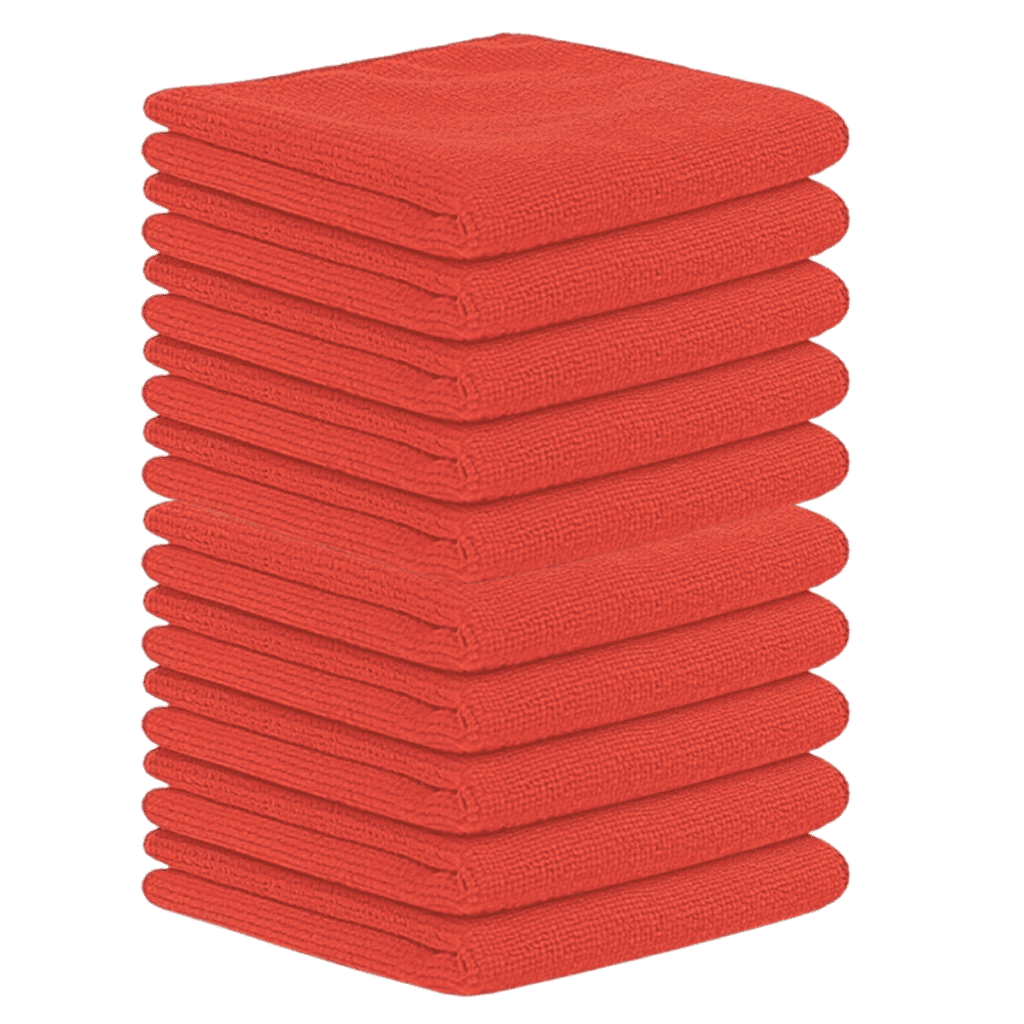 10 PAÑOS DE MICROFIBRA ROJO 75X45CM  – Y45004RD