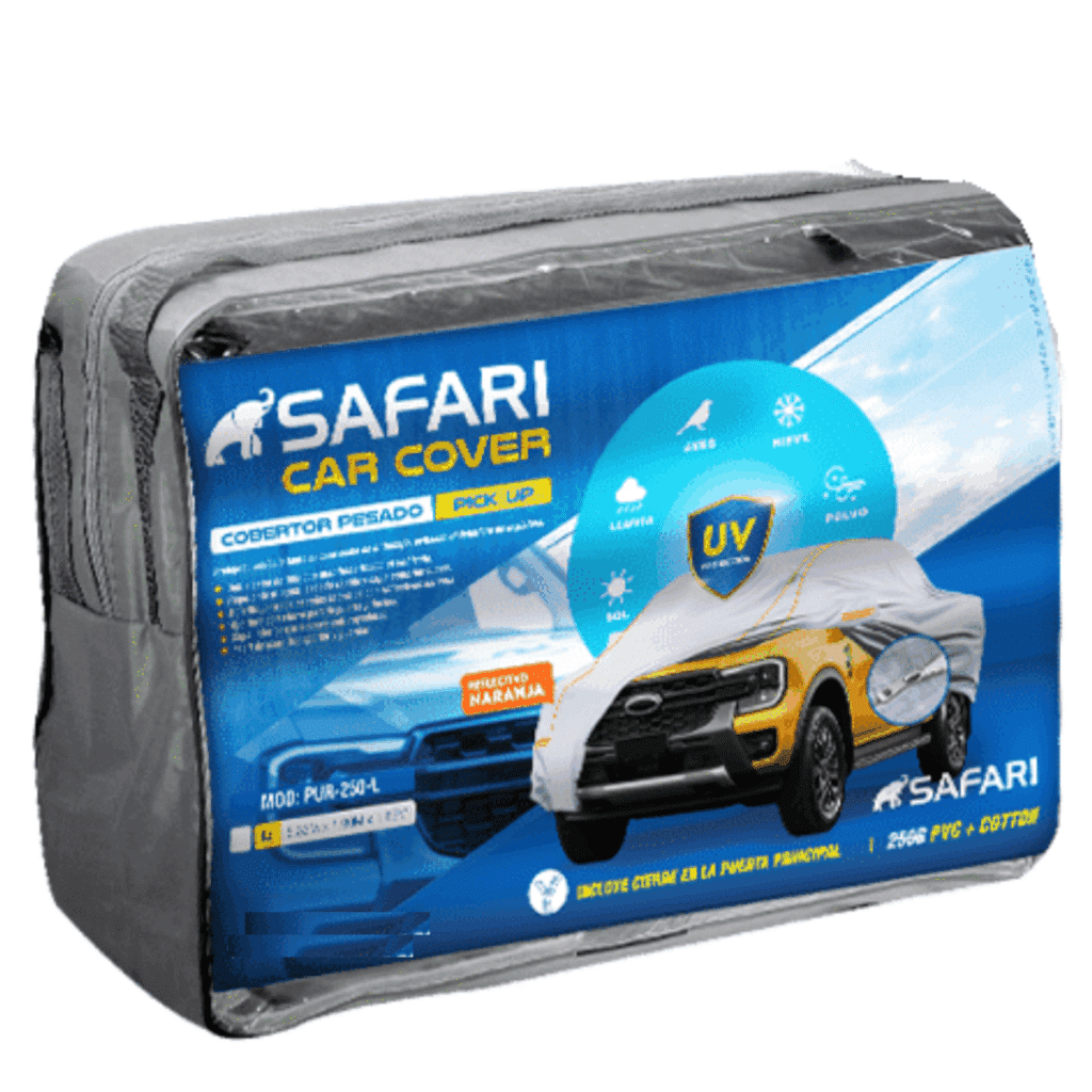 COBERTOR GRIS PESADO 250G PVC P/PICK UP REFL/NARANJA – L – PUR-250-L