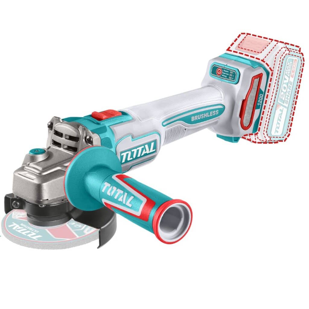 AMOLADORA 4.5” 1200W.MAX 20V BRUSHLESS 3000-9000RPM 115MM M14INDUSTRIAL – TAGLI221153