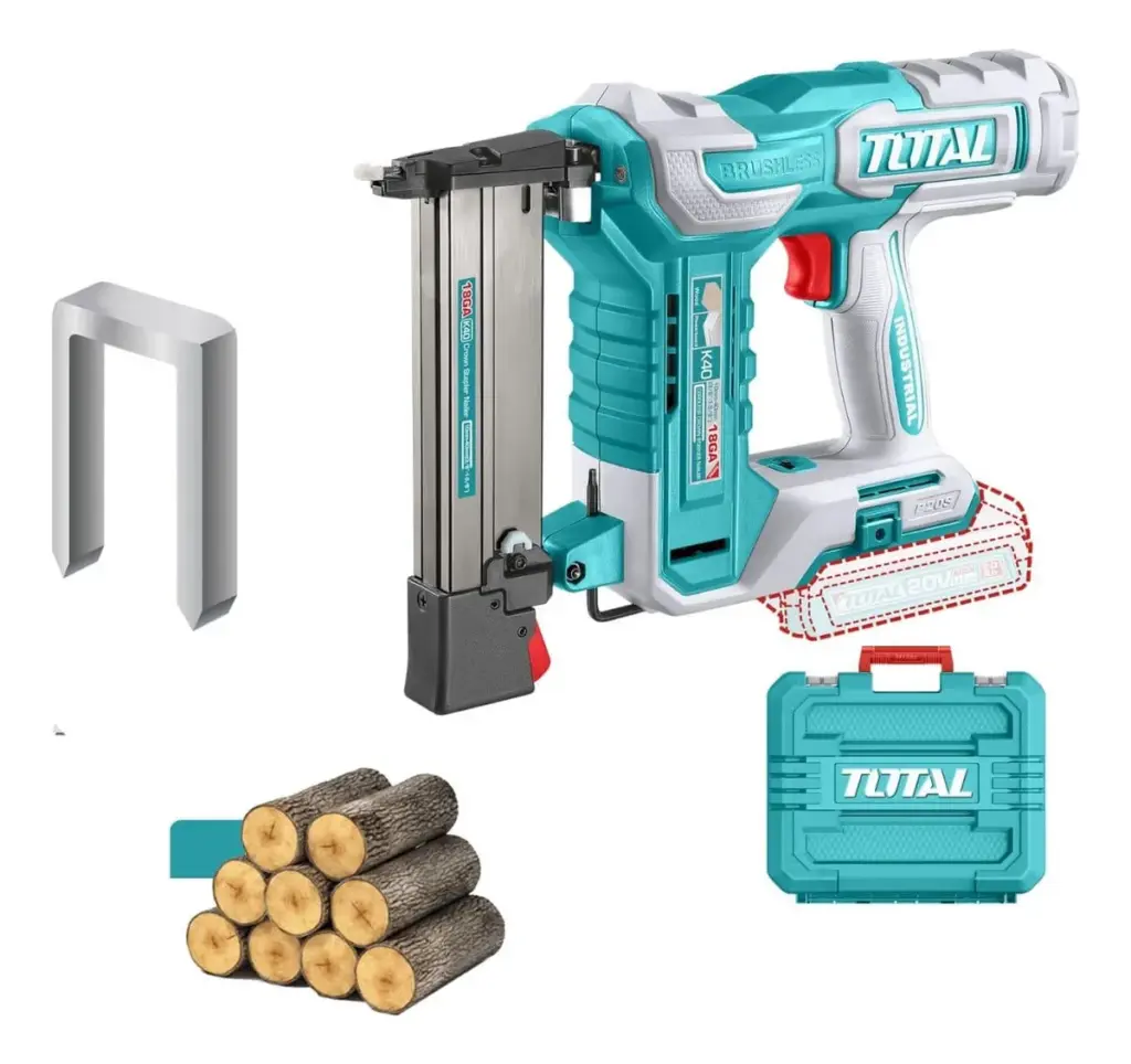CLAVADORA DE GRAPAS 20V K10-K40 3G/S +100GRAPAS BRUSHLESS + MALETIN – TCSNLI6005