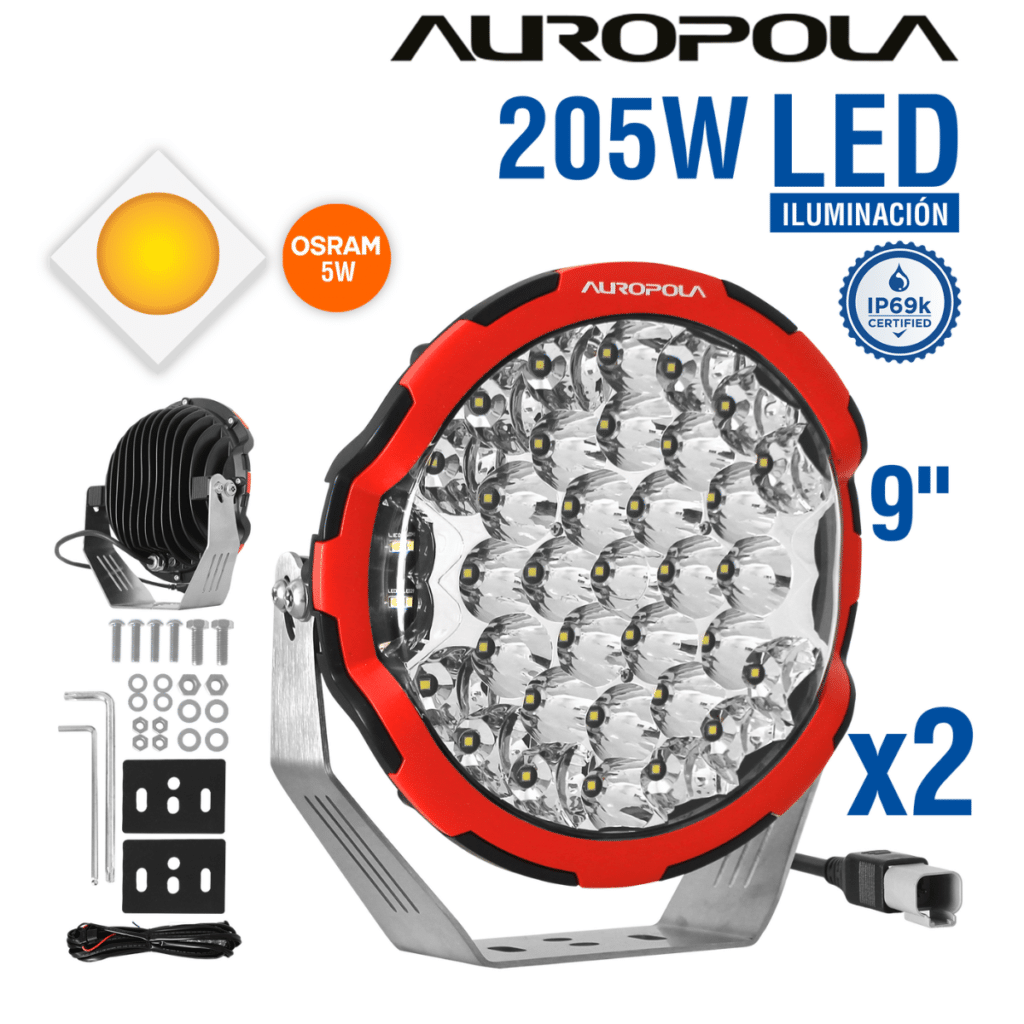 LUZ DE TRABAJO 9PULG 205W OSRAM 5W – GR7-R