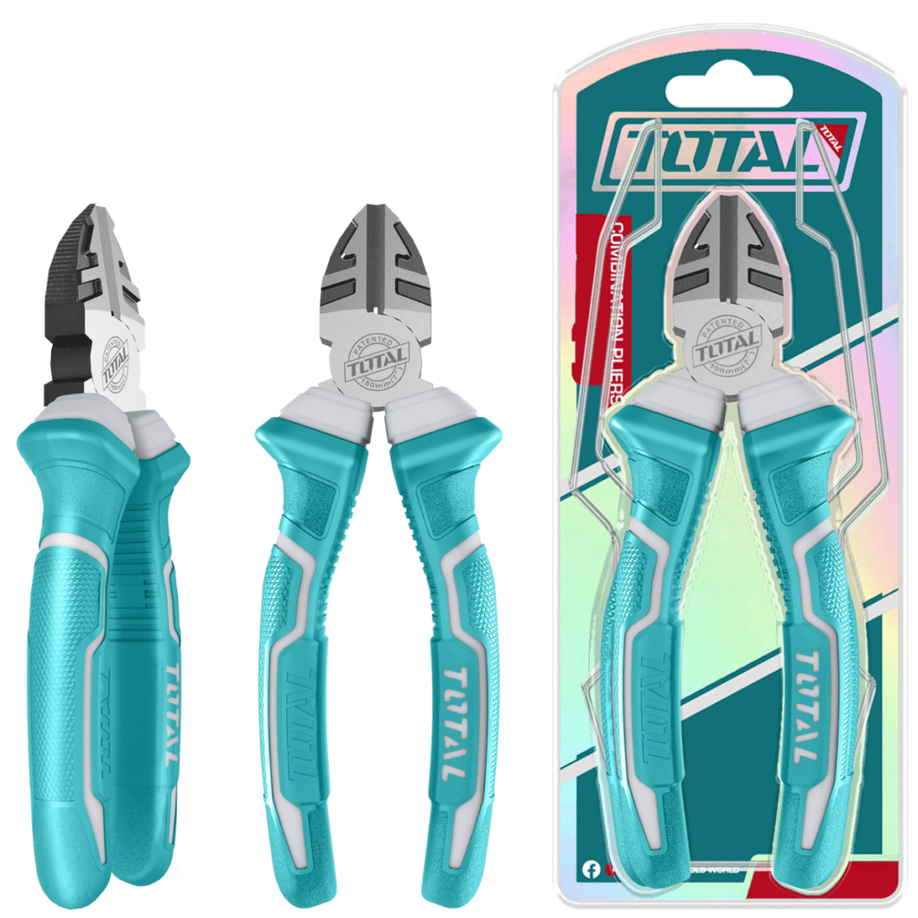 ALICATE CORTE DIAGONAL 7» 180MM PULIDO Y ANTIOXIDO  TOTAL- THT130706P