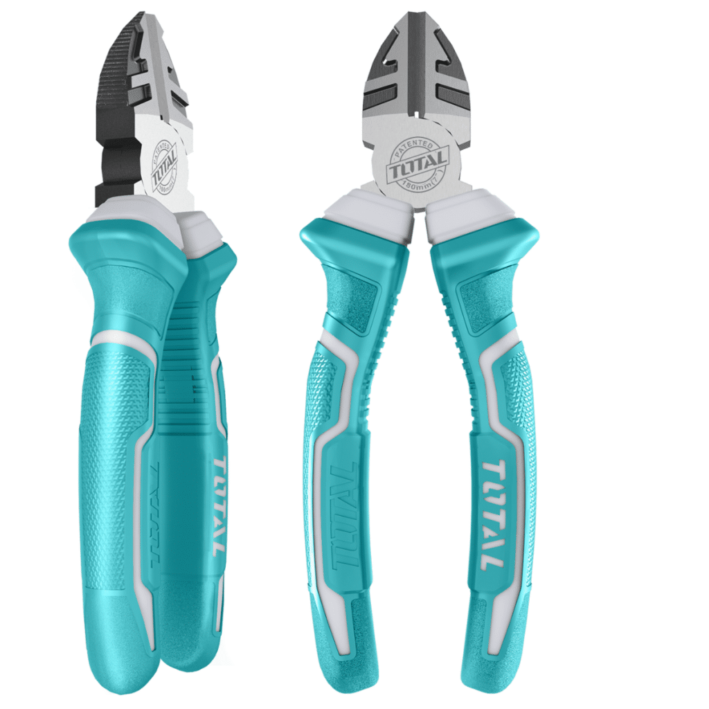 ALICATE CORTE DIAGONAL 7» 180MM PULIDO Y ANTIOXIDO  TOTAL- THT130706P