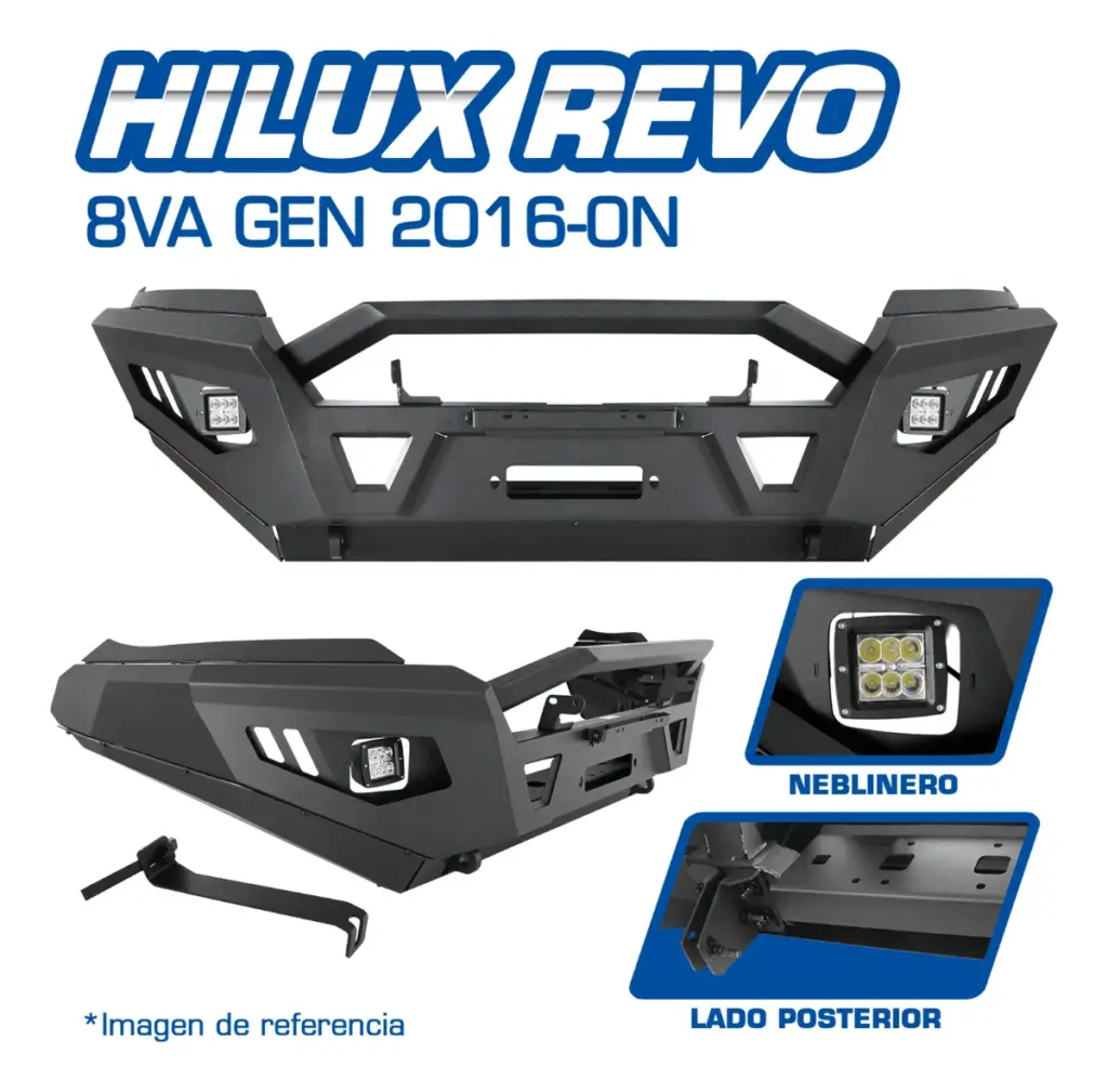 DEFENSA P/HILUX REVO 8VA GEN 2016-ON – S1-FB19B-S56