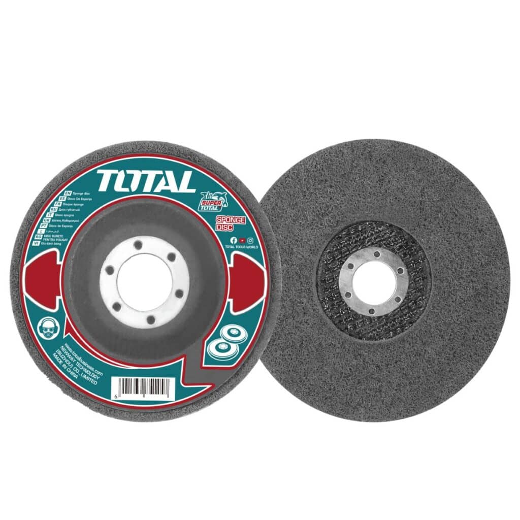 5 DISCOS ESPONJA 4.5″ 115X22.22MM PARA PULIR TOTAL- TAC661151