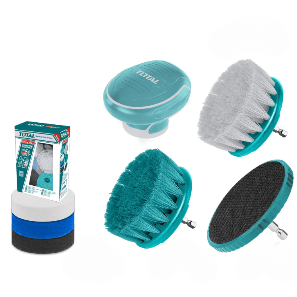 SET DE CEPILLOS MULTIUSOS SET 7 PCS 1/4″HEX PPARA TALADRO INDUSTRIAL TOTAL- TACB0701