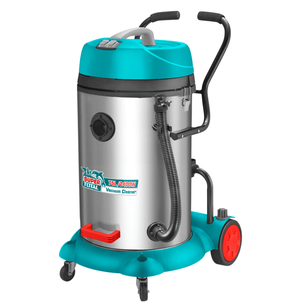 ASPIRADORA 75L 2X1200W 3CBM/MIN SECO/HUMEDO INDUSTRIAL TOTAL- TVC24751