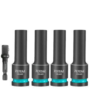 SET DADOS IMPACTO LARGOS 5PCS CR-MO 10/12/13/14 + ADAPTADOR 1/4 HEX - THKISD12052L