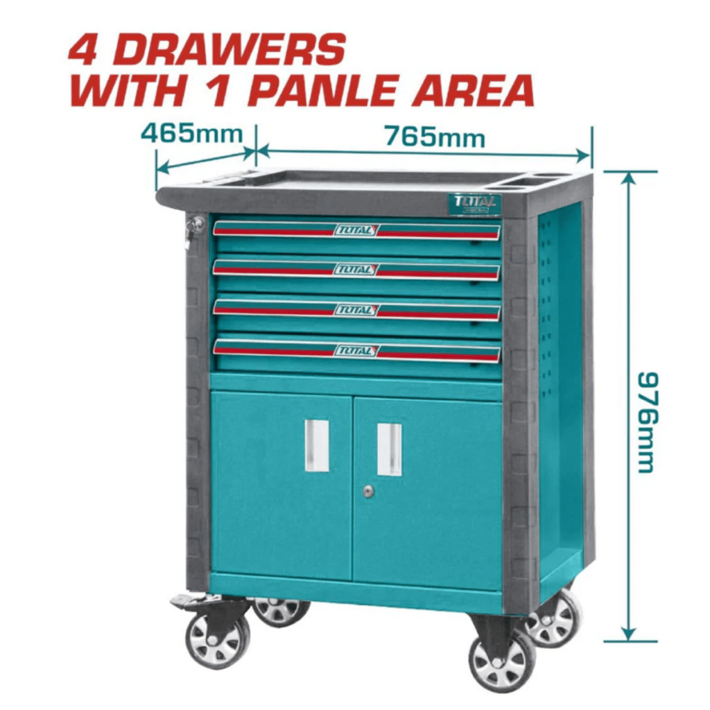 CARRO PARA HERRAMIENTAS 4 BANDEJAS SERVICIO MECÁNICO – THRC01041