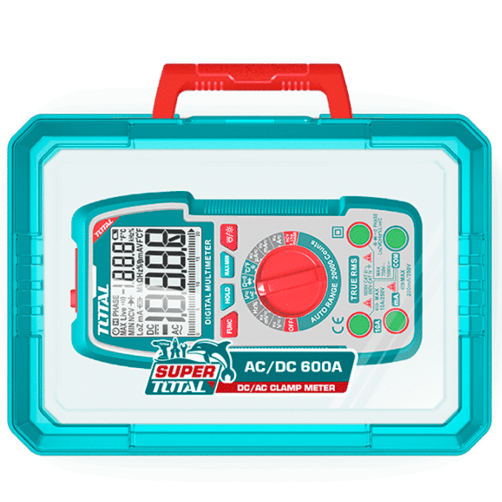 MULTIMETRO DIGITAL 20000 CONTEOS AUTORANGO 1000V MALETIN INDUSTRIAL  TOTAL- TMT5410003