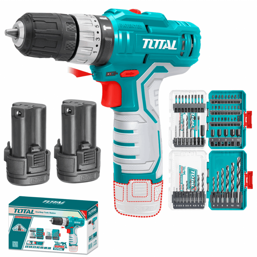 COMBO 2 EN 1 TALADRO TIPO C 20NM 2X1.5AH + SET BROCAS INDUSTRIAL – TOSLI241197