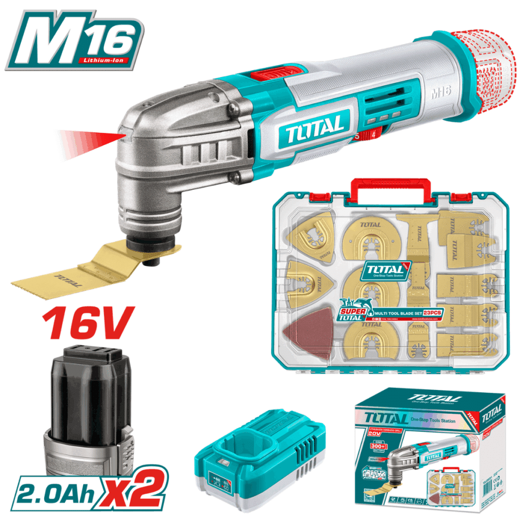 COMBO2 EN 1 HERRAMIENTA MULTIPLE + SET ACCESORIOS 2X2.0AH EDIC.LIMITADA  – TOSLI241299