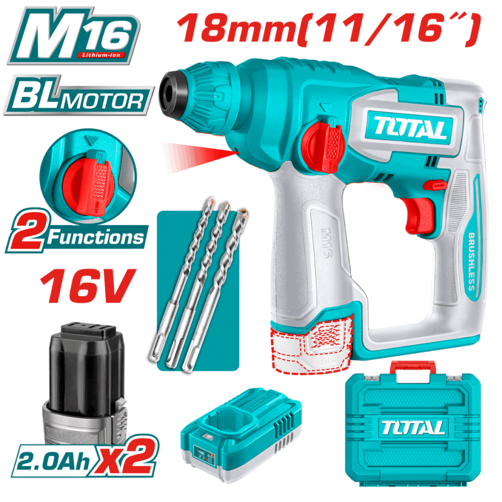 ROTOMARTILLO 18MM 16V 0-850RPM 0-5100BPM 1.8J TOTAL – TRHLI16168