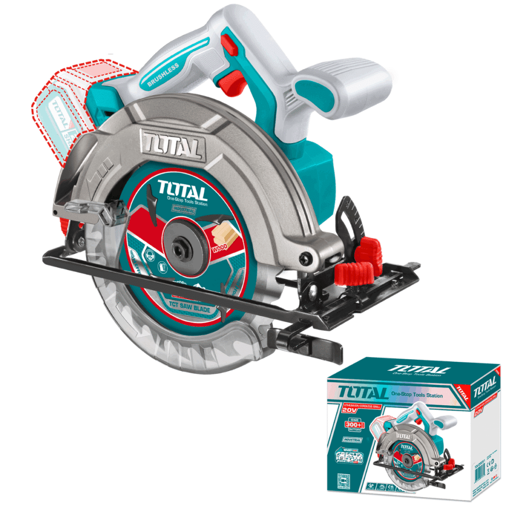 SIERRA CIRCULAR 6 1/2″ LI-ION 20V 5200RPM 165MM BRUSHLESS INDUSTRIAL  TOTAL- TSLI1652