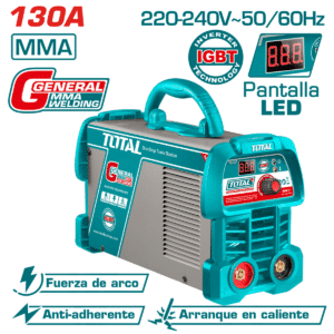 MAQUINA DE SOLDAR INVERTER MMA 15-130A LCD E:1.6-3.2  TOTAL- TW213059