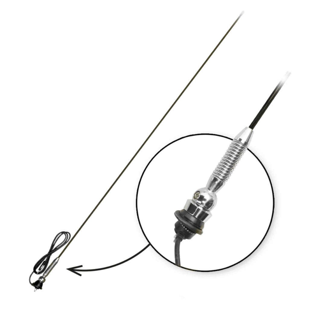 ANTENA PATRULLERA 2MX7MM B NEGRO – JBA-404-7 BK