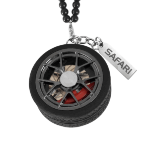 COLGANTE ADORNO LLANTA NEGRO CARBON - U40001-CB