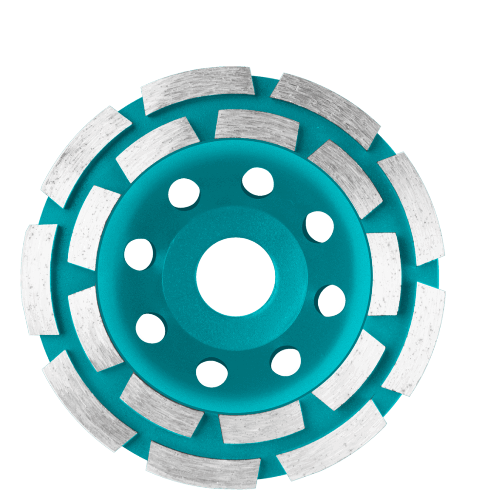 DISCO DIAMANTADO COPA DOBLE FILA DESBASTE 7″ (180X22.22MM) HUMEDO TOTAL- TAC2421801