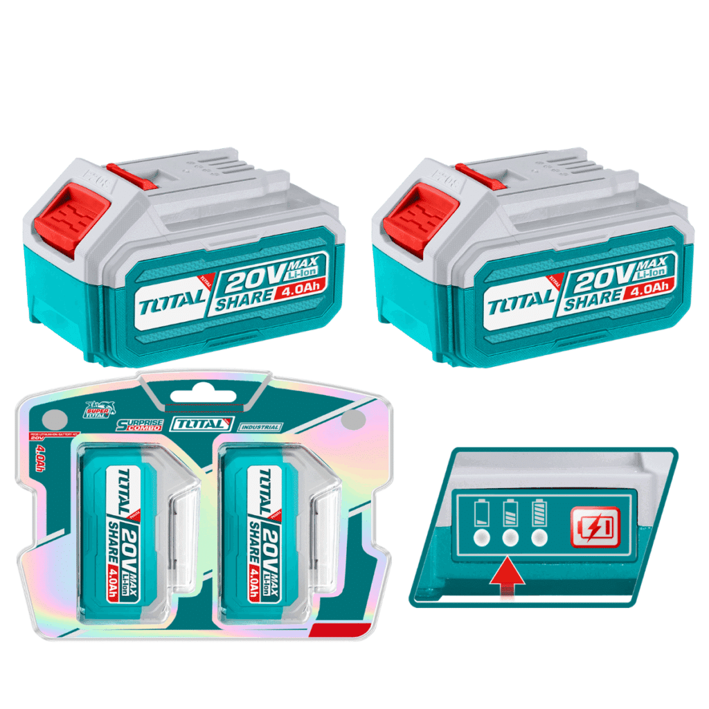 BATERIA PACK 2X4.0AH INDUSTRIAL EDIC.LIMITADA TOTAL- TOSLI240312