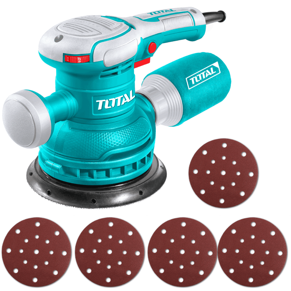 LIJADORA ROTO ORBITAL 450W 6000-12000RPM VARIABLE 150MM 6» INDUSTRIAL TOTAL- TF2061506