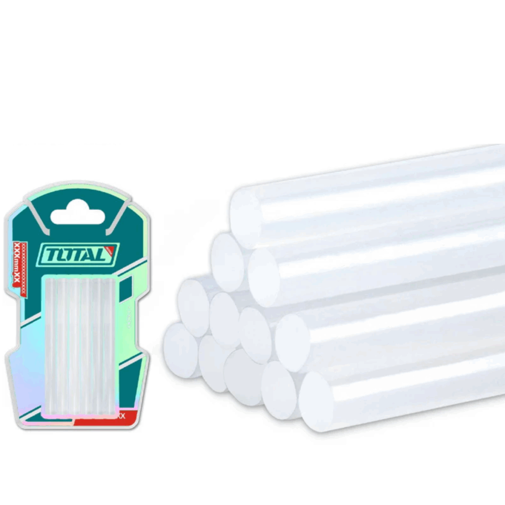 BARRAS DE SILICONA  7MM X 10CM. 12 PIEZAS  TOTAL- TACGT1071