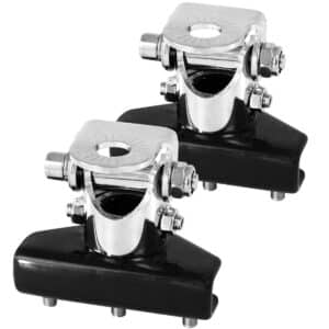 SET X2 SOPORTES ACERO INOXIDABRE PARA LUZ LED CROMADO - A26505CH