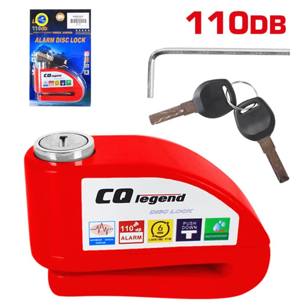 ALARMA PARA MOTOCICLETA ROJO – E16070-RD