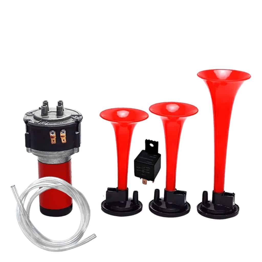 CLAXON 3 CORNETAS 24V ROJO – F48023-24V