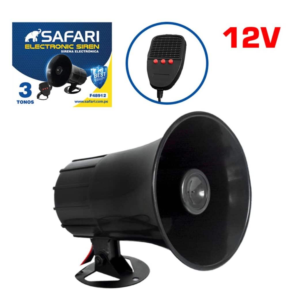 SIRENA ELECTRICA 12V 30W 03 TONOS – F48912