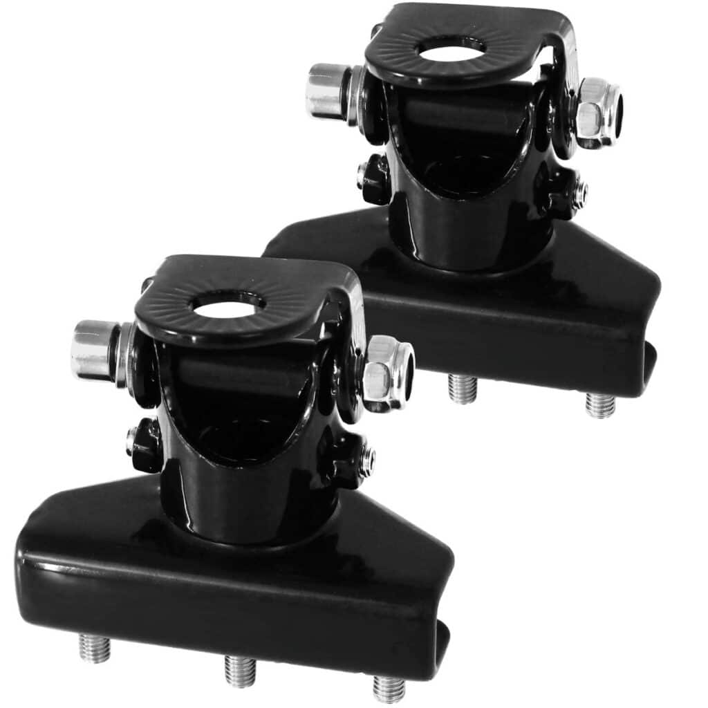 SET X2 SOPORTES ACERO INOX PARA LUZ LED NEGRO – A26505BK