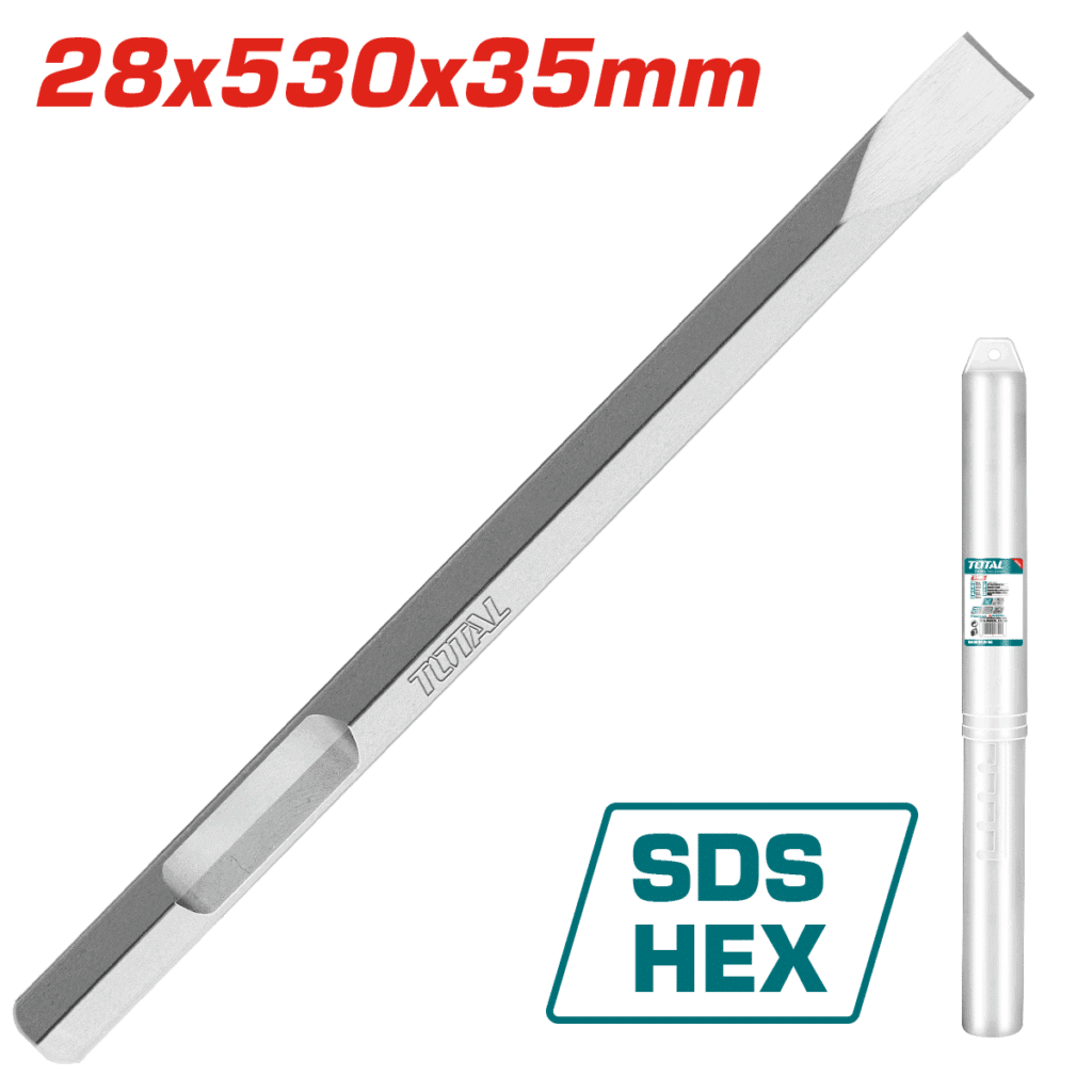 CINCEL HEX 28X520X35MM PUNTA PLANA TOTAL- TAC153428112