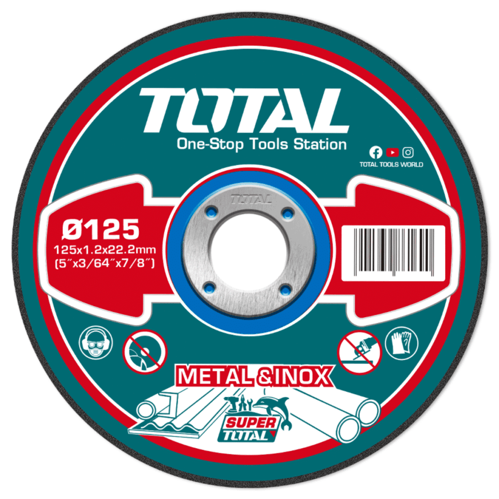 DISCO ABRASIVO CORTE METAL 5″ (10 UNIDADES) 125×1.2×22.2MM TOTAL – TAC2211253