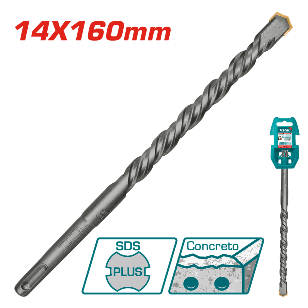 BROCA SDS PLUS 14 X 160MM INDUSTRIAL TOTAL- TAC311402