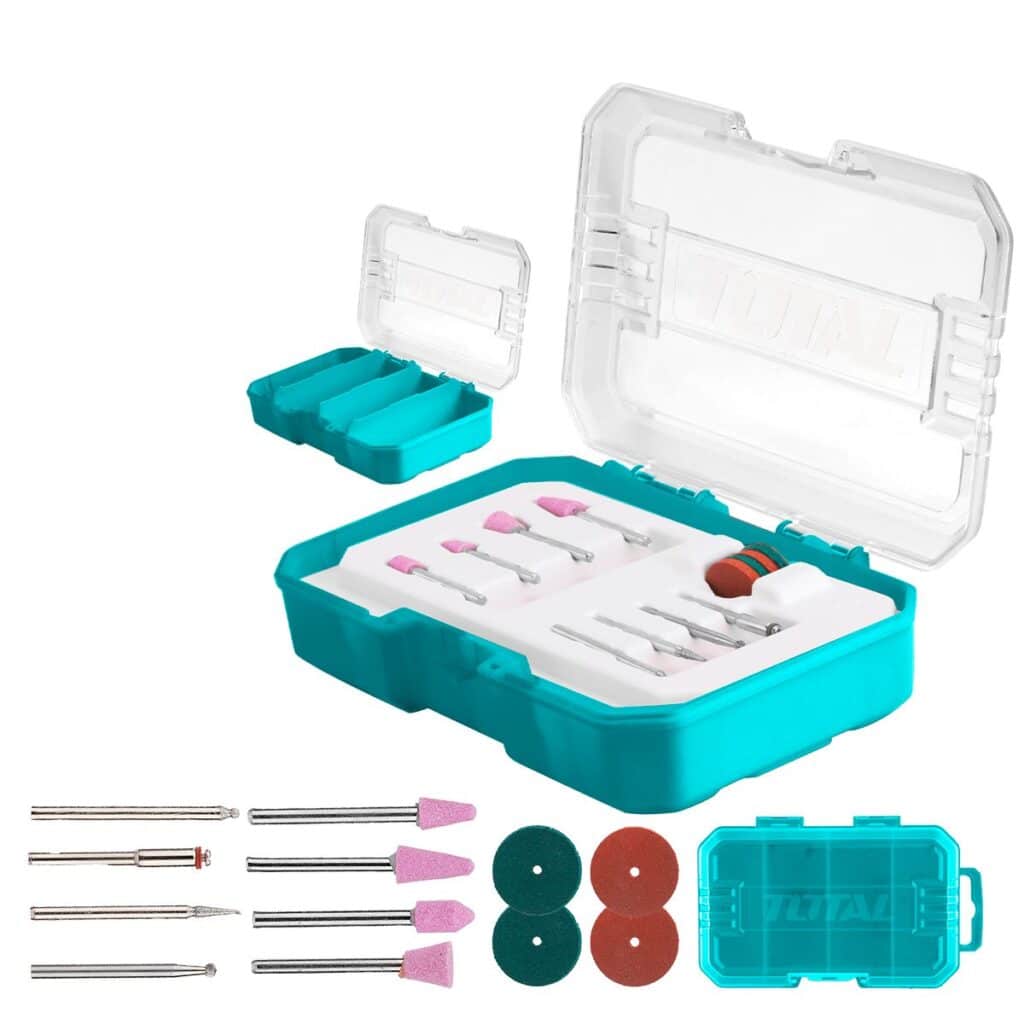 ACCESORIOS P/MINI-RECTIFICADORA  O BREMEL 12PZS INCLUYE ESTUCHE – TAKMG2012