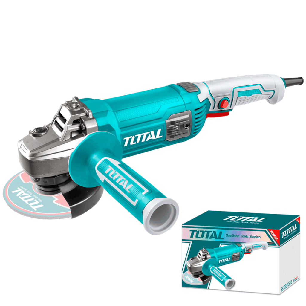 AMOLADORA ANGULAR 5″ 1500W 125mm M14 11000RPM MANGO LARGO INDUSTRIAL TOTAL- TG11512536